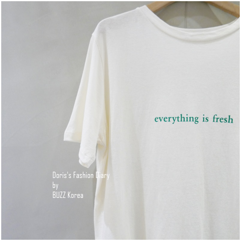 ♣ Everything is fresh棉Tee 米色