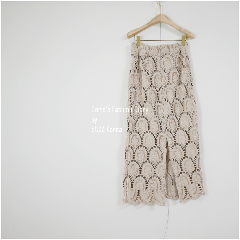 ♣  M038  巴洛克簍空蕾絲氣質窄裙    
