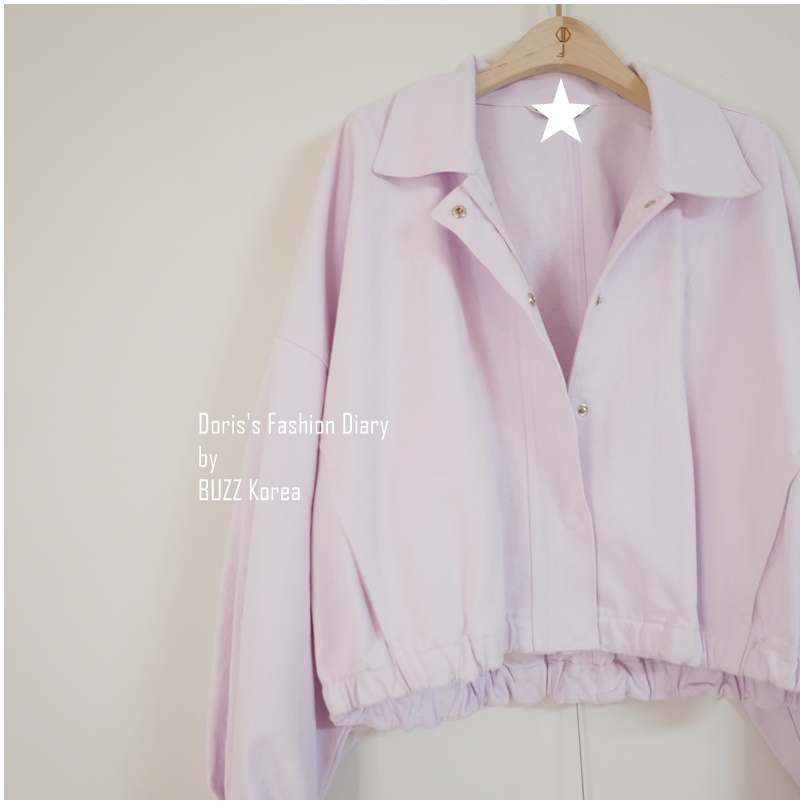 ♣  Q009  淡粉紫夾克外套