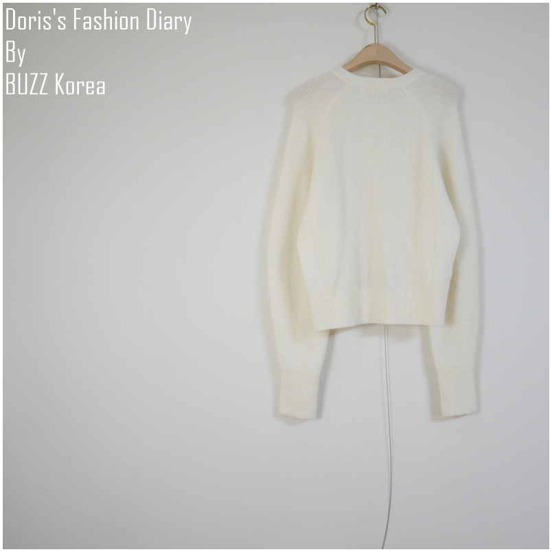 ♣ X024 曼玉的螺紋圓弧袖氣質羊毛毛衣
