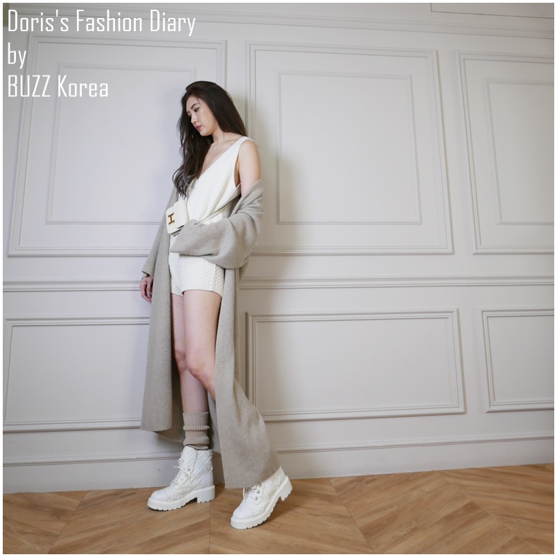 ♣ G001 Doriss Fashion Diary 訂製羊毛開襟長罩衫外套