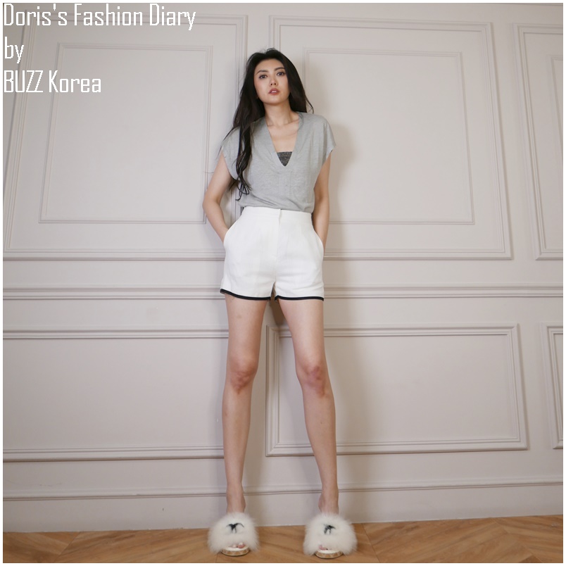 ♣ K031 Doriss Fashion Diary 訂製氣質棉麻短褲
