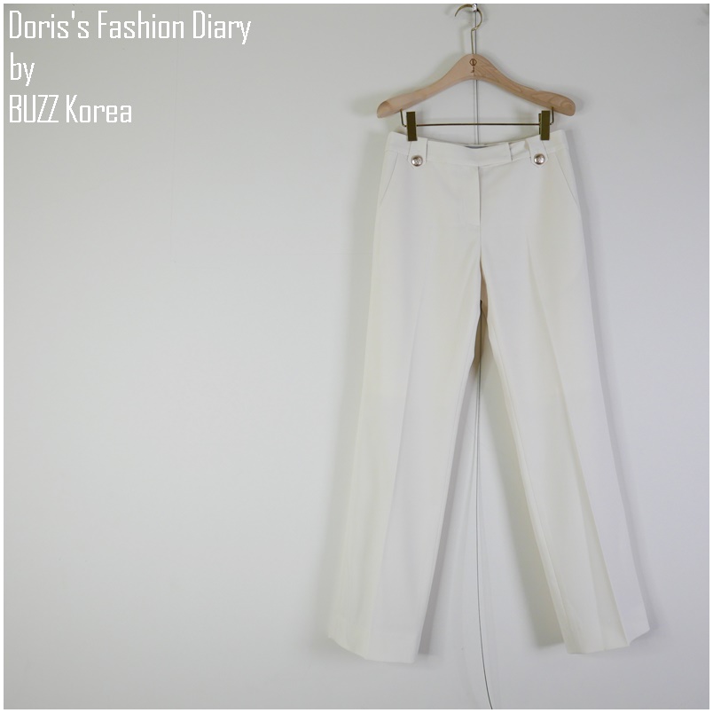♣ K036 Doriss Fashion Diary 訂製俐落華麗金釦9分西裝褲